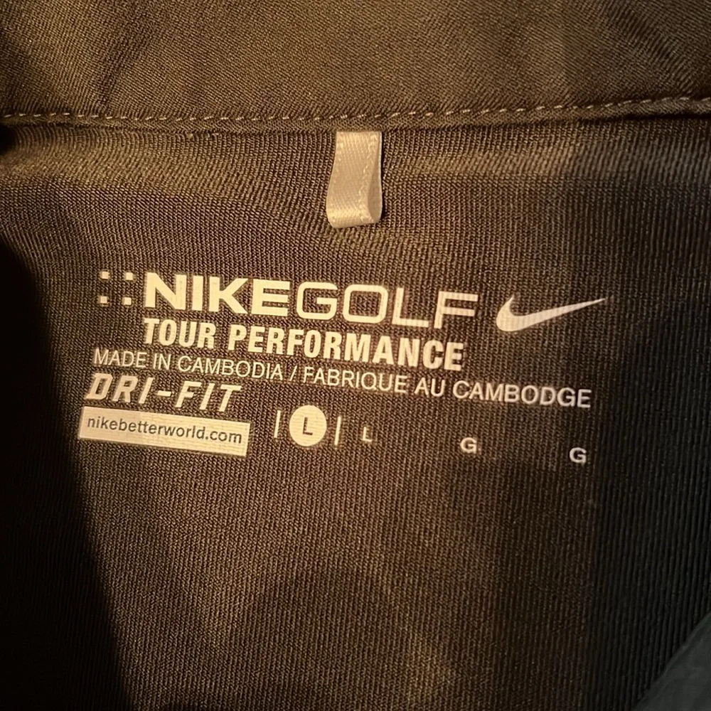 Like new Nike golf tour performance hunter green collared T-shirt - Picture 4 of 12
